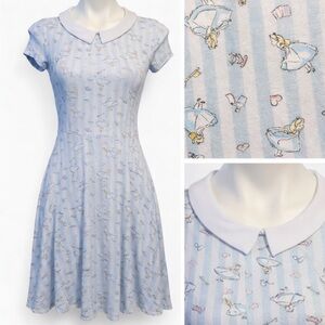 Disney x Hot Topic Alice in Wonderland Dress Blue Peter Pan M